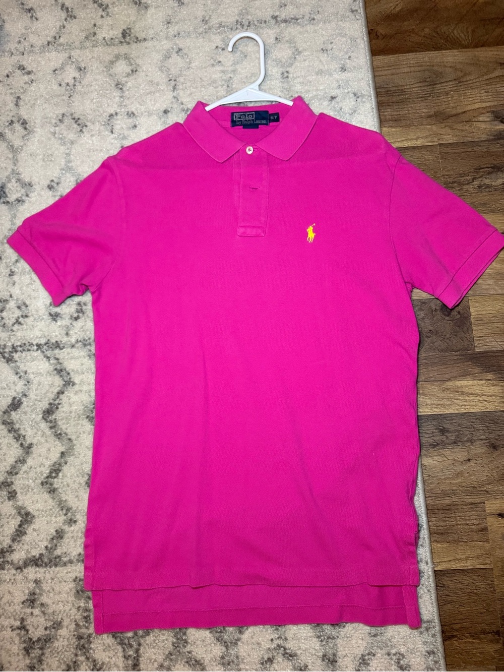 Ralph Lauren Men’s Hot Pink Polo with Yellow Pony